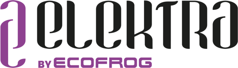 Logotipo del dispositivo de agua ozonizada ELEKTRA by ECOFROG.