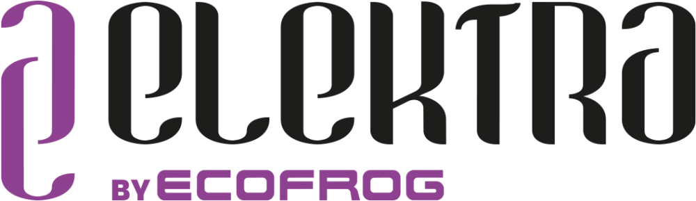 Logotipo del dispositivo de agua ozonizada ELEKTRA by ECOFROG.