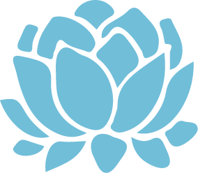 Icono de flor de loto (riego de plantas) del Sistema Génesis descalcificador no salino