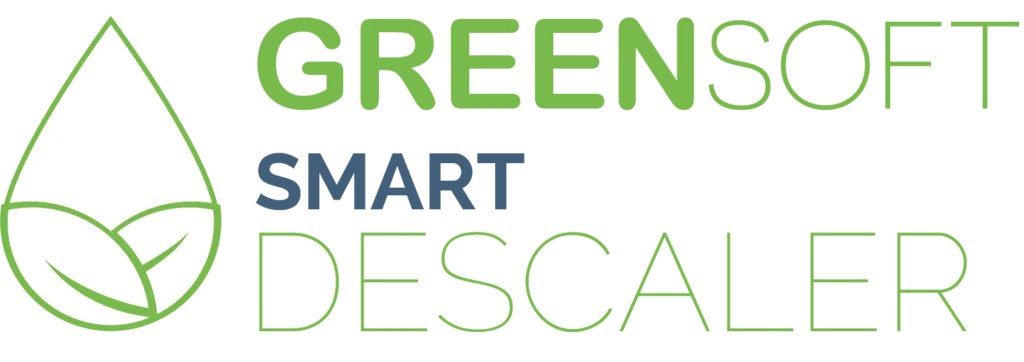 Logotipo del sistema descalcificador GREENSOFT ECO SMART de Hidrosalud