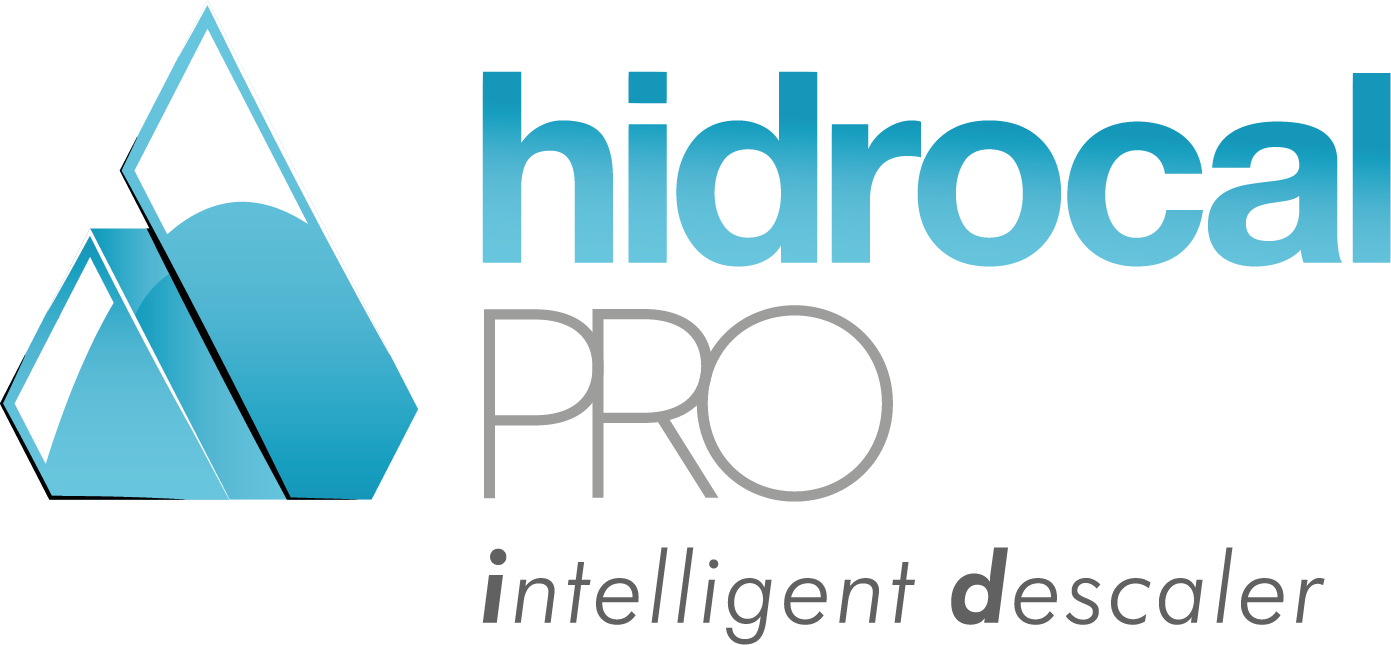Logotipo del dispositivo descalcificador HidroCal PRO de Hidrosalud