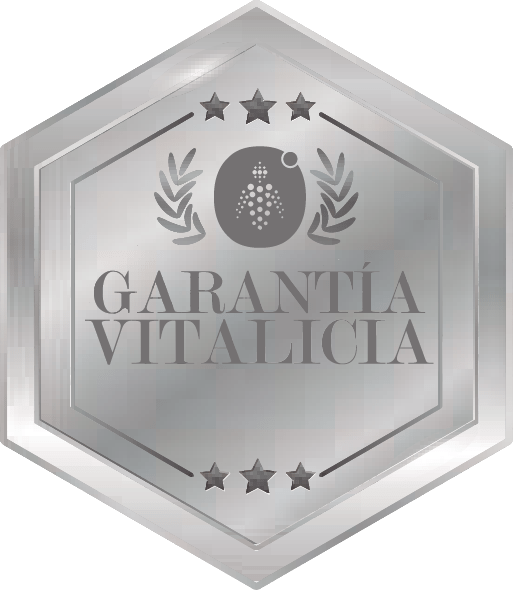 Sello de garantía vitalicia del monomando para ducha OPTIMAL 360\ de Hidrosalud